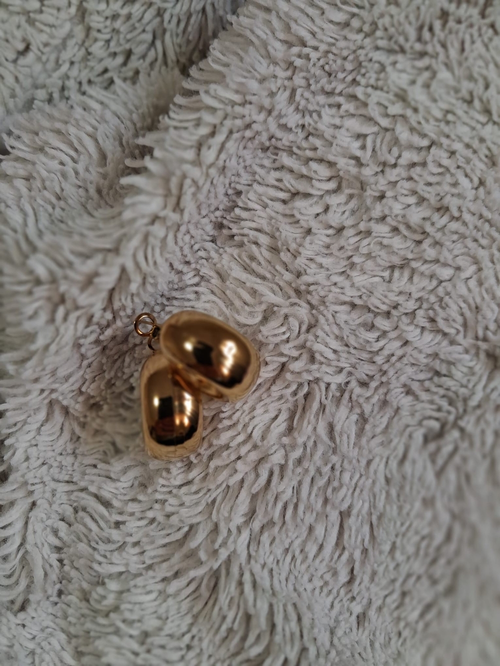 Chunky Hoop Earrings - Stainless Steel - Picture 2 of 3